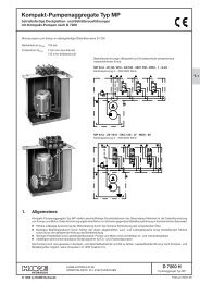 Kompakt-Pumpenaggregate Typ MP - Eurofluid