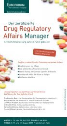 Drug Regulatory Affairs Manager - Euroforum