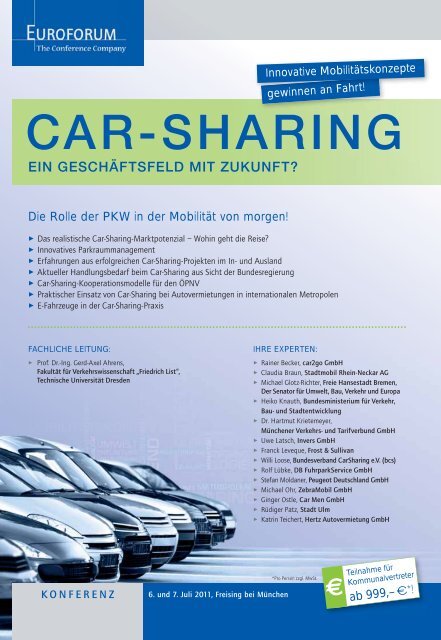 CAR-SHARING - Euroforum