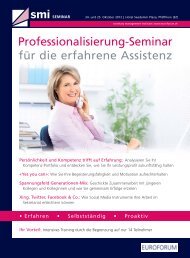 Professionalisierung-Seminar für die erfahrene Assistenz - Euroforum