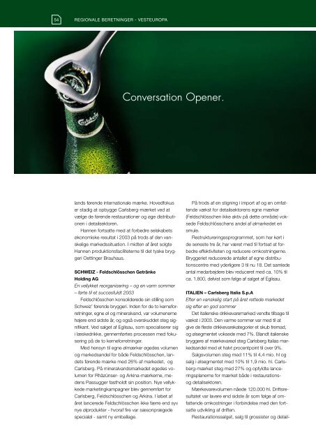 Årsrapport 2003 - Carlsberg Group