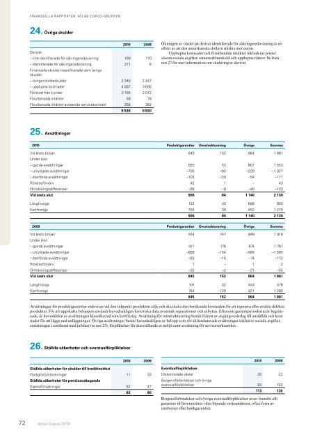 Atlas Copco 2010 – Stark återhämtning av efterfrågan ... - Euroland