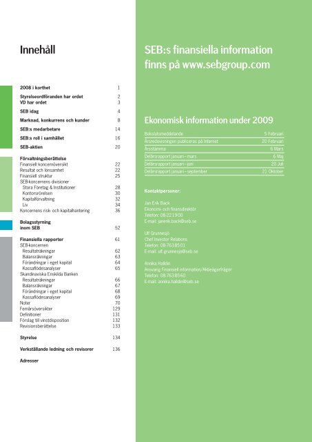 Årsredovisning 2008 - Euroland