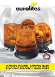 LAMPADE ROTANTI - LAMPADE FLASH REVOLVING ... - Eurolites