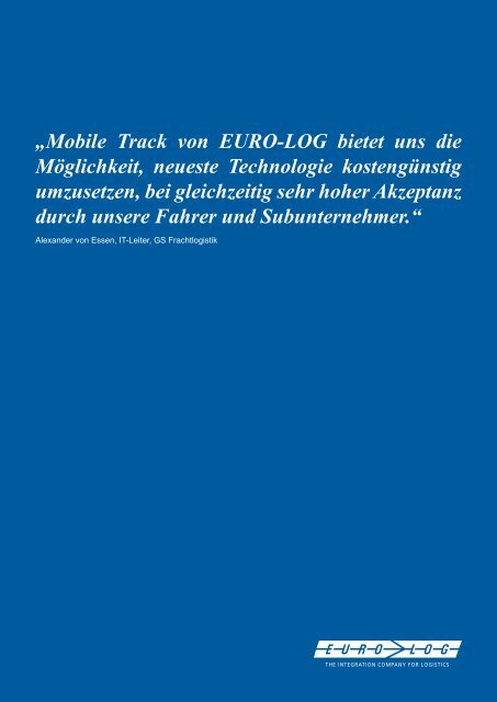 Mobile Track von EURO-LOG