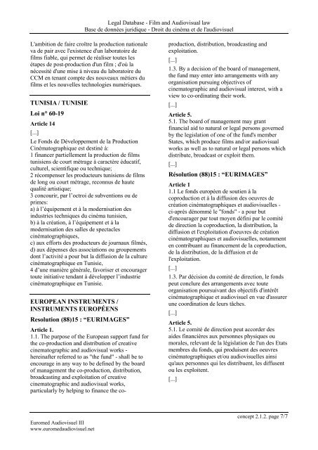 ALGERIA / ALGÉRIE Loi n° 11-03 du 17 février 2011 Décret exécutif ...