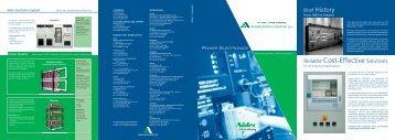 Reliable Cost-Effective Solutions - Ansaldo Sistemi Industriali