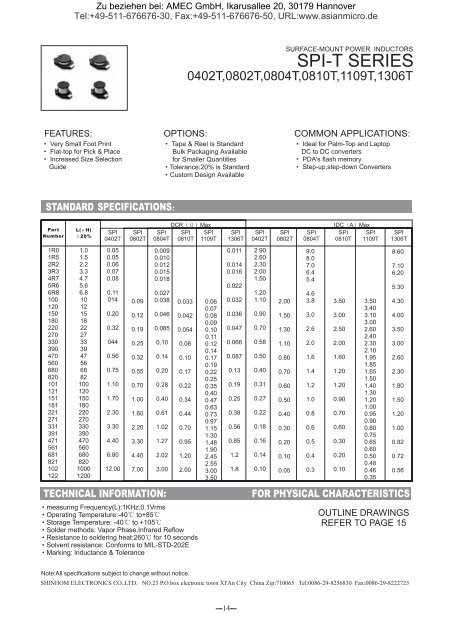 SPI-T SERIES - AMEC Gmbh