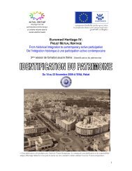 Euromed Heritage IV: From historical Integration to contemporary ...