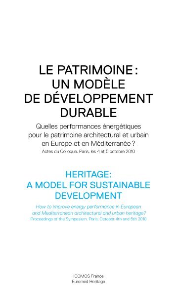 Actes document complet (20 Mbytes) - Euromed Heritage