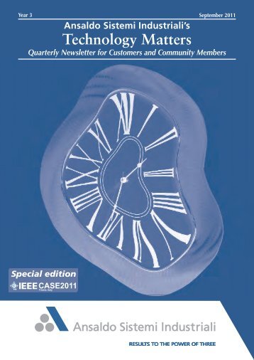 Settembre 2011 - Technology Matters - Ansaldo Sistemi Industriali