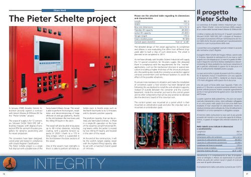 Il progetto Pieter Schelte - Ansaldo Sistemi Industriali