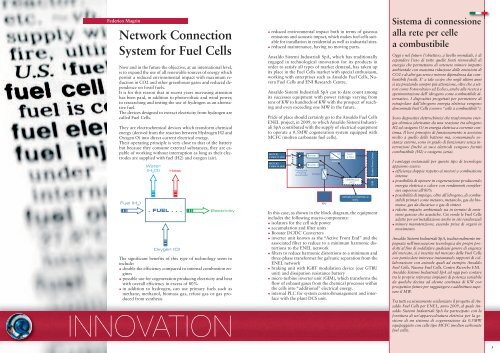 Network Connection System for Fuel Cells - Ansaldo Sistemi Industriali