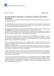acquisition by Nidec Corporation completed - Ansaldo Sistemi ...