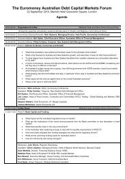 The Euromoney Australian Debt Capital Markets Forum
