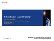 UBS Inflation-Linked Strategy - Euromoney Conferences