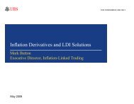 Inflation Derivatives and LDI Solutions - Euromoney Conferences