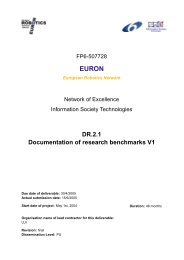 DR.2.1 Documentation of research benchmarks V1 - EURON