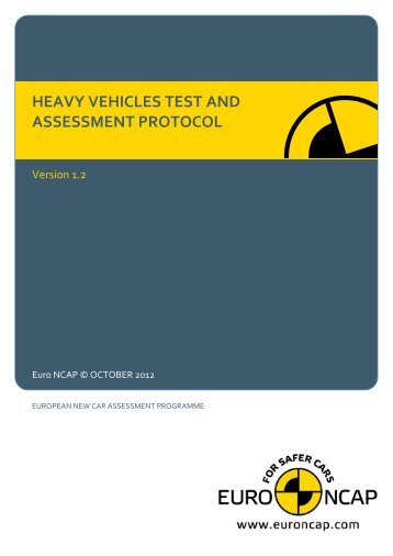 heavy vehicles test and assessment protocol - Euro NCAP