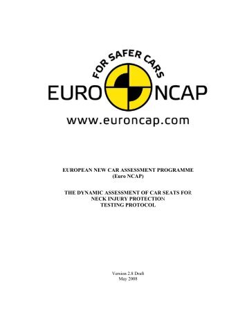 EUROPEAN NEW CAR ASSESSMENT PROGRAMME (Euro NCAP ...