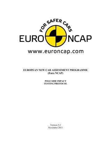 Side Pole Impact Test Protocol - Euro NCAP