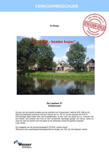 VERKOOPBROCHURE