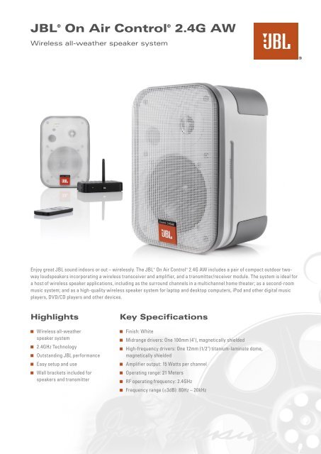 JBL® On Air Control® 2.4G AW - 3D Sound Investment