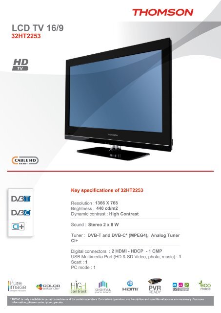 LCD TV 16/9 - Euronics