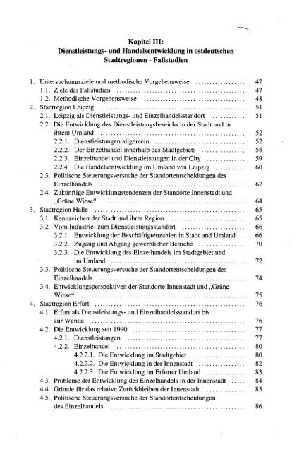 Suburbanisierung von Handel und Dienstleistungen. Ostdeutsche ...