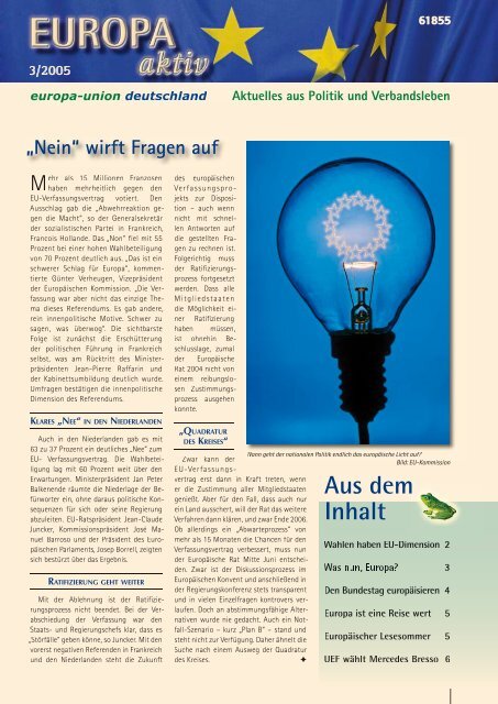 Ausgabe 3-2005 - Europa-Union Deutschland e.V.