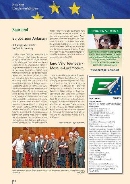 Ausgabe 3-2005 - Europa-Union Deutschland e.V.