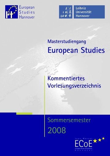 Kommentierte Vorlesungsverzeichnis - European Studies
