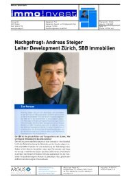 Nachgefragt: Andreas Steiger Leiter Development ... - Europaallee