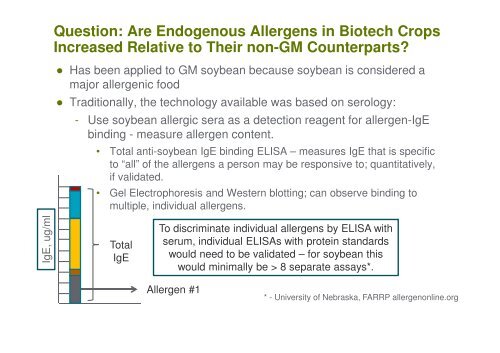 Endogenous allergen assessments - Europabio