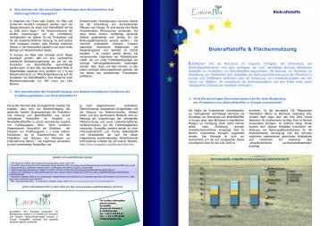 Biokraftstoffe & Flächennutzung - Europabio