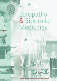 our publication about Biosimilar Medicines - Europabio