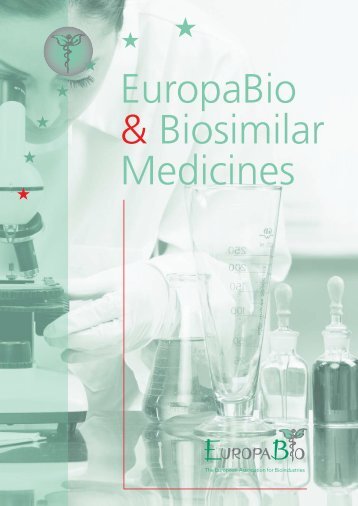 our publication about Biosimilar Medicines - Europabio