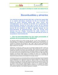 Biocombustibles y alimentos - Europabio