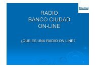 RADIO ON LINE BANCO CIUDAD