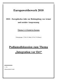 Integration vor Ort - Europäischer Wettbewerb