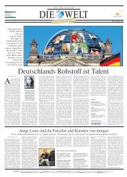 DIE WELT (Sonderausgabe 09/10) - Europäischer Wettbewerb