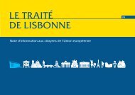 le traité de Lisbonne - Europaforum Luxembourg