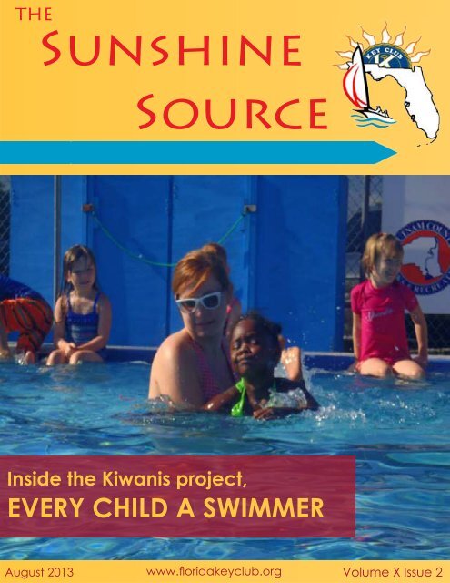 Florida Key Club's Sunshine Source Vol IX No 2 August 2013