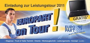 Einladung zur Leistungstour 2011 GRATIS - EUROPART - europart.de