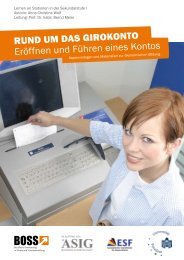 RUND UM DAS GIROKONTO Eröffnen und Führen eines Kontos