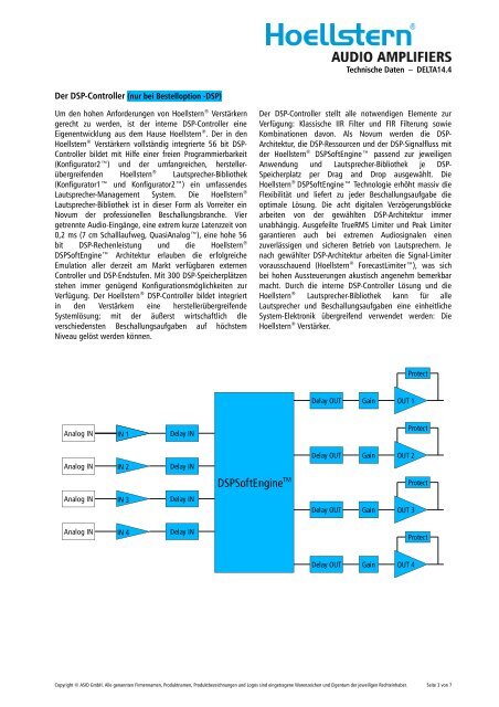 DELTA 14.4 - HOELLSTERN Audio Amplifier