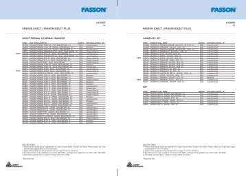 fasson exact / fasson exact plus