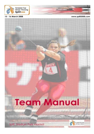 European Cup Winter Throwing Team Manual - European Athletics