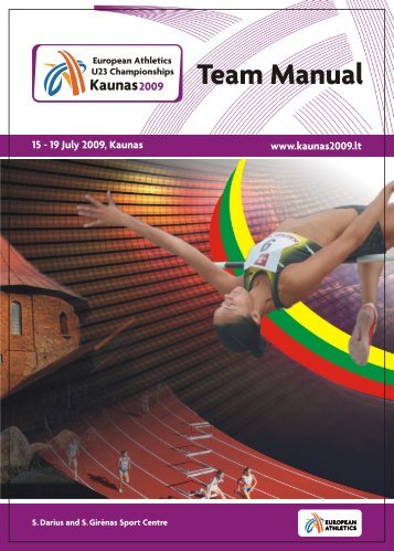 European Athletics U23 Championships- Team Manual