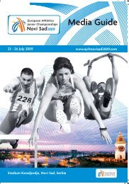 Media Guide - European Athletic Association